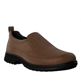送料無料 エコー ECCO メンズ 男性用 シューズ 靴 オックスフォード 紳士靴 通勤靴 Fusion Apron Toe Slip-On - Cocoa Brown