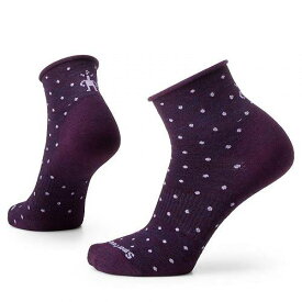送料無料 スマートウール Smartwool レディース 女性用 ファッション ソックス 靴下 Everyday Classic Dot Ankle Boot Socks - Purple Iris