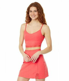 送料無料 ビヨンドヨガ Beyond Yoga レディース 女性用 ファッション Tシャツ Spacedye Allure Lace High Cropped Tank - Red Ash Heather