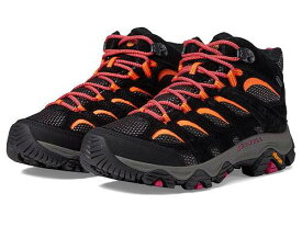 送料無料 メレル Merrell レディース 女性用 シューズ 靴 ブーツ ハイキング トレッキング Moab 3 Mid Waterproof - Black/Multi