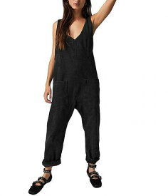 送料無料 フリーピープル Free People レディース 女性用 ファッション ジャンプスーツ つなぎ セット High Roller Jumpsuit - Mineral Black