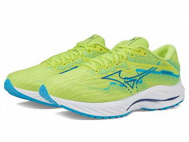 送料無料 ミズノ Mizuno メンズ 男性用 シューズ 靴 スニーカー 運動靴 Wave Rider 27 - Sharp Green/Navy Peony