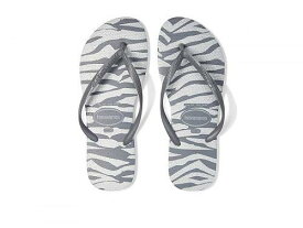 送料無料 ハワイアナス Havaianas レディース 女性用 シューズ 靴 サンダル Slim Animals Glitter Flip Flop Sandal - Steel Grey