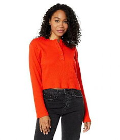 送料無料 リーバイス Levi&#039;s(R) Womens レディース 女性用 ファッション Tシャツ Sunbloom Henley - Burnt Orange