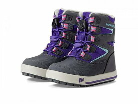 送料無料 メレル Merrell Kids 女の子用 キッズシューズ 子供靴 ブーツ スノーブーツ Snow Bank 3.0 Waterproof (Toddler/Little Kid/Big Kid) - Ultra Violet/Grey