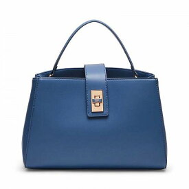 送料無料 アン クライン Anne Klein レディース 女性用 バッグ 鞄 ハンドバッグ サッチェル Minimal Satchel with Enamel Turnlock - Elemental Blue