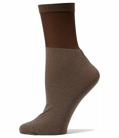 送料無料 ウォルフォード Wolford レディース 女性用 ファッション ソックス 靴下 Shiny Sheer Socks - Umber/Silver