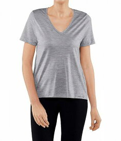 送料無料 ファルケ Falke レディース 女性用 ファッション Tシャツ ESS Sport Natural T-Shirt - Grey Heather