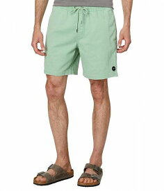 送料無料 ルーカ RVCA メンズ 男性用 ファッション ショートパンツ 短パン Escape 17&quot; Elastic Shorts - Granite Green
