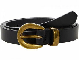 送料無料 Madewell レディース 女性用 ファッション雑貨 小物 ベルト Chunky Buckle Skinny Leather Belt - True Black
