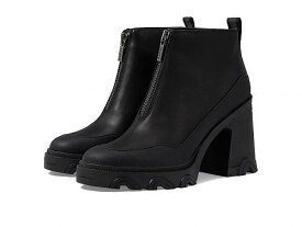 送料無料 ソレル SOREL レディース 女性用 シューズ 靴 ブーツ アンクル ショートブーツ Brex(TM) Heel Zip - Black/Black