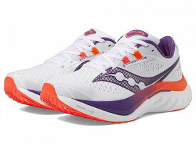 送料無料 サッカニー Saucony レディース 女性用 シューズ 靴 スニーカー 運動靴 Endorphin Speed 4 - White/Violet