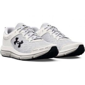 送料無料 アンダーアーマー Under Armour レディース 女性用 シューズ 靴 スニーカー 運動靴 Charged Assert 10 - White/White/Black