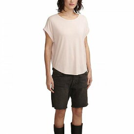 送料無料 ラッキーブランド Lucky Brand レディース 女性用 ファッション Tシャツ Short Sleeve Sandwash Dolman Tee - Shell Pink
