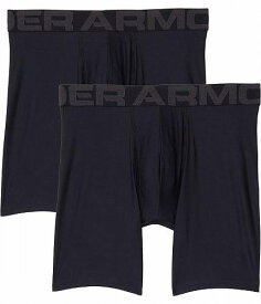 送料無料 アンダーアーマー Under Armour メンズ 男性用 ファッション 下着 Tech 9&quot; Boxerjock(R) 2-Pack - Black/Black