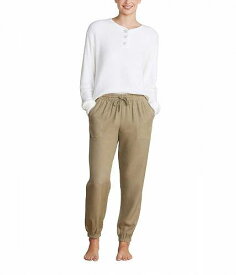 送料無料 ベアフードドリームズ Barefoot Dreams レディース 女性用 ファッション パジャマ 寝巻き Malibu Collection(R) Linen Blend Joggers - Military