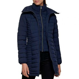 送料無料 ダナキャランニューヨーク DKNY レディース 女性用 ファッション アウター ジャケット コート ダウン・ウインターコート Packable Bib Front Jacket - Navy