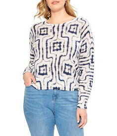送料無料 ニックアンドゾー NIC+ZOE レディース 女性用 ファッション セーター Plus Size Easy Angles Sweater - Indigo Multi