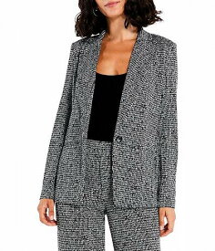送料無料 ニックアンドゾー NIC+ZOE レディース 女性用 ファッション アウター ジャケット コート ブレザー Etched Tweed Knit Blazer - Black Multi