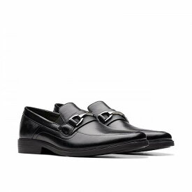 送料無料 クラークス Clarks メンズ 男性用 シューズ 靴 オックスフォード 紳士靴 通勤靴 Clarkslite Bit - Black Leather