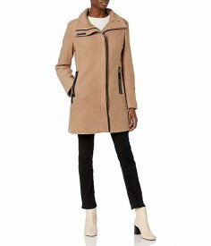 送料無料 カルバンクライン Calvin Klein レディース 女性用 ファッション アウター ジャケット コート ウール・ピーコート Calvin Klein Wool Jacket - Camel