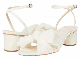 送料無料 ロフラーランドール Loeffler Randall レディース 女性用 シューズ 靴 ヒール Dahlia Pleated Knot Mule with Ankle Strap - Pearl