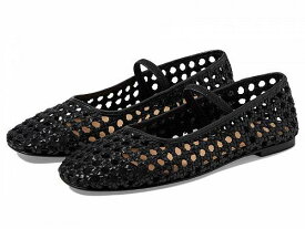 送料無料 Madewell レディース 女性用 シューズ 靴 フラット Martina Elastic Mary Jane - Open Weave - True Black