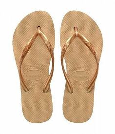 送料無料 ハワイアナス Havaianas レディース 女性用 シューズ 靴 サンダル Slim Flatform Flip-Flop Sandal - Golden