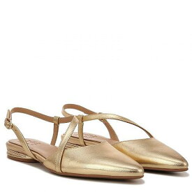 送料無料 ナチュラライザー Naturalizer レディース 女性用 シューズ 靴 フラット Hawaii Pointed Toe Slingback Flats - Dark Gold Leather
