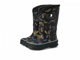 送料無料 ボグス Bogs Kids キッズ 子供用 キッズシューズ 子供靴 ブーツ レインブーツ Rain Boots Wild Rainbows (Toddler/Little Kid/Big Kid) - Black Multi