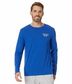送料無料 ナウチカ Nautica メンズ 男性用 ファッション Tシャツ Sustainably Crafted Long Sleeve Graphic T-Shirt - Bright Cobalt