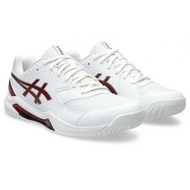 送料無料 アシックス ASICS メンズ 男性用 シューズ 靴 スニーカー 運動靴 GEL-Dedicate 8 Tennis Shoe - White/Antique Red
