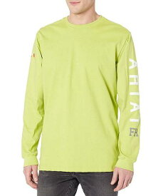 送料無料 アリアト Ariat メンズ 男性用 ファッション Tシャツ FR Roughneck Skull Logo T-Shirt - Bright Lime