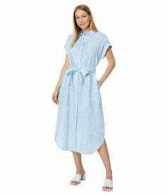 送料無料 トミーバハマ Tommy Bahama レディース 女性用 ファッション ドレス Hightide Hibiscus Shirt Dress - Glass Bead Blue
