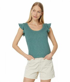 送料無料 トードアンドコー Toad&amp;Co レディース 女性用 ファッション Tシャツ Rufflita II Tee - Silver Pine