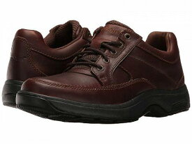 送料無料 ダナム Dunham メンズ 男性用 シューズ 靴 オックスフォード 紳士靴 通勤靴 Midland Oxford Waterproof - Brown Polished Leather