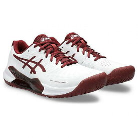 送料無料 アシックス ASICS メンズ 男性用 シューズ 靴 スニーカー 運動靴 GEL-Challenger 14 Tennis Shoe - White/Antique Red
