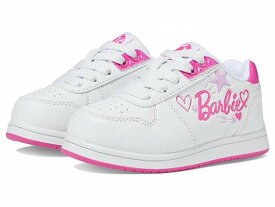 送料無料 ジョスモ Josmo 女の子用 キッズシューズ 子供靴 スニーカー 運動靴 Barbie Sneakers (Toddler/Little Kid) - White