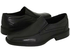 送料無料 エコー ECCO メンズ 男性用 シューズ 靴 ローファー New Jersey Slip-On - Black Santiago Full-Grain Leather