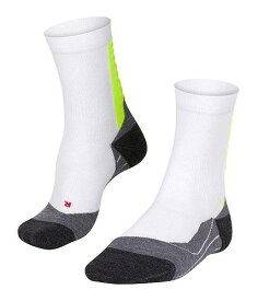 送料無料 ファルケ Falke メンズ 男性用 ファッション ソックス 靴下 スリッパ Achilles Running Socks - White/Lightning