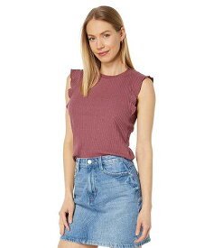 送料無料 エルエーメイド LAmade レディース 女性用 ファッション Tシャツ Milan Crop Rib Top - Spanish Villa