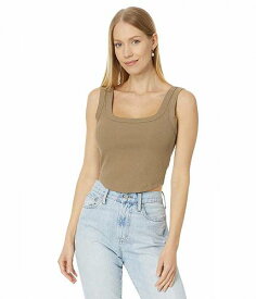 送料無料 Madewell レディース 女性用 ファッション トップス シャツ The Tailored Crop Tank in Sleekhold - Rustic Wood