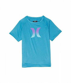 送料無料 ハーレー Hurley Kids 男の子用 ファッション 子供服 Tシャツ Ombre Icon UPF Shirt (Toddler/Little Kids) - Neptune Blue Heather