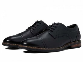 送料無料 ナンブッシュ Nunn Bush メンズ 男性用 シューズ 靴 オックスフォード 紳士靴 通勤靴 Centro Flex Cap Toe Oxford - Black