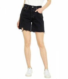 送料無料 リーバイス Levi&#039;s(R) Premium レディース 女性用 ファッション ショートパンツ 短パン 501(R) Mid Thigh Shorts - Lunar Black