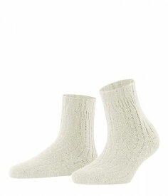 送料無料 ファルケ Falke レディース 女性用 ファッション ソックス 靴下 Cashmere Blend Rib Bed Socks - Off-White