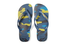 送料無料 ハワイアナス Havaianas メンズ 男性用 シューズ 靴 サンダル Top Camo Flip Flop Sandal - Indigo Blue