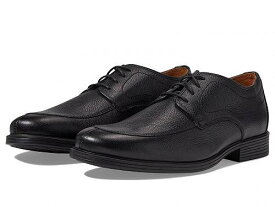 送料無料 クラークス Clarks メンズ 男性用 シューズ 靴 オックスフォード 紳士靴 通勤靴 Whiddon Apron - Black Tumbled Leather