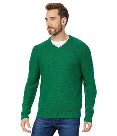 送料無料 ナウチカ Nautica メンズ 男性用 ファッション セーター Sustainably Crafted Textured V-Neck Sweater - Parrot Green