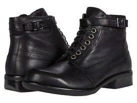 送料無料 ナオト Naot レディース 女性用 シューズ 靴 ブーツ レースアップ 編み上げ Kona - Black Water Resistant Leather